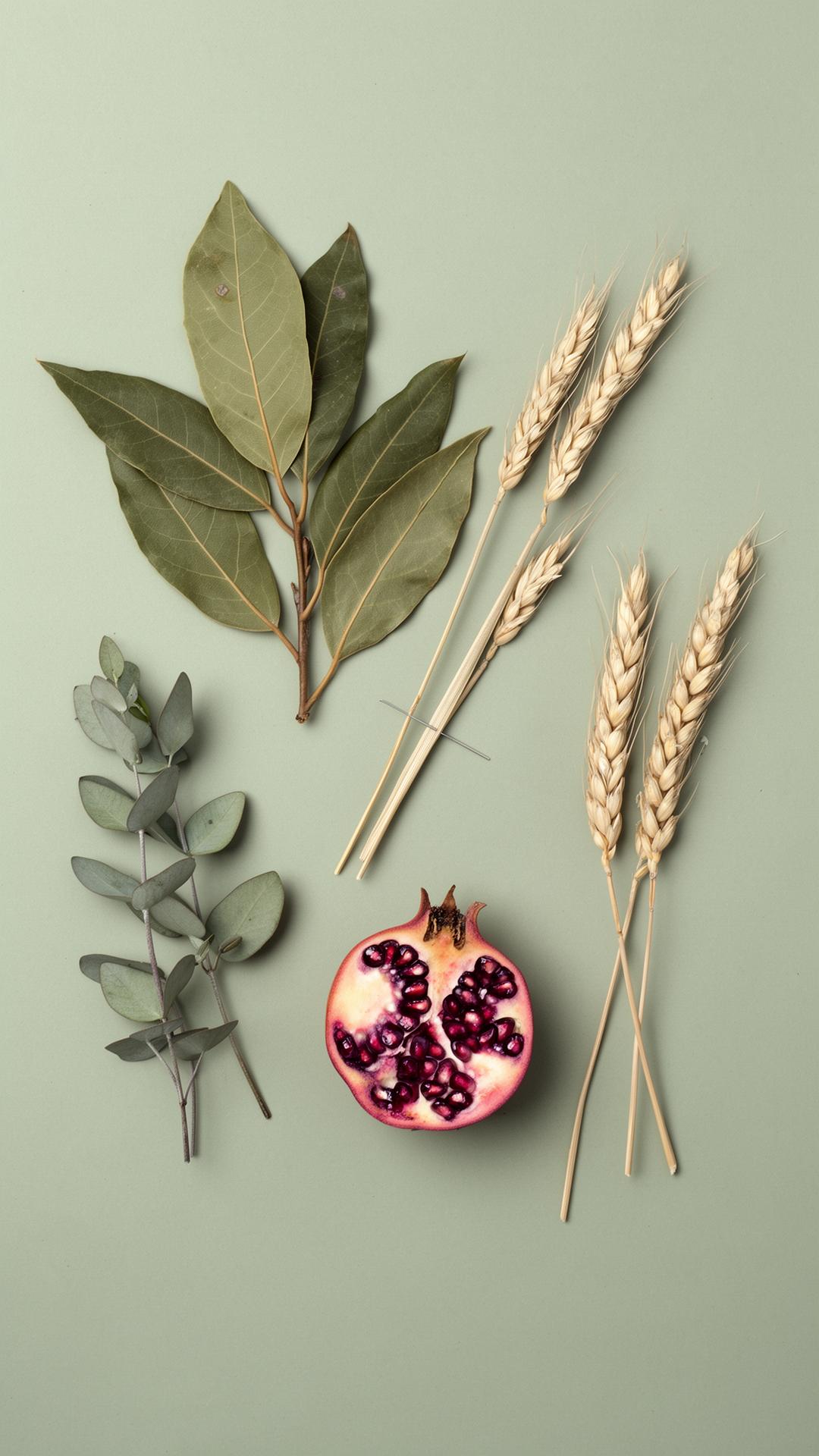 Pomegranate, wheat, and laurel — the iconography of Persephone and Demeter